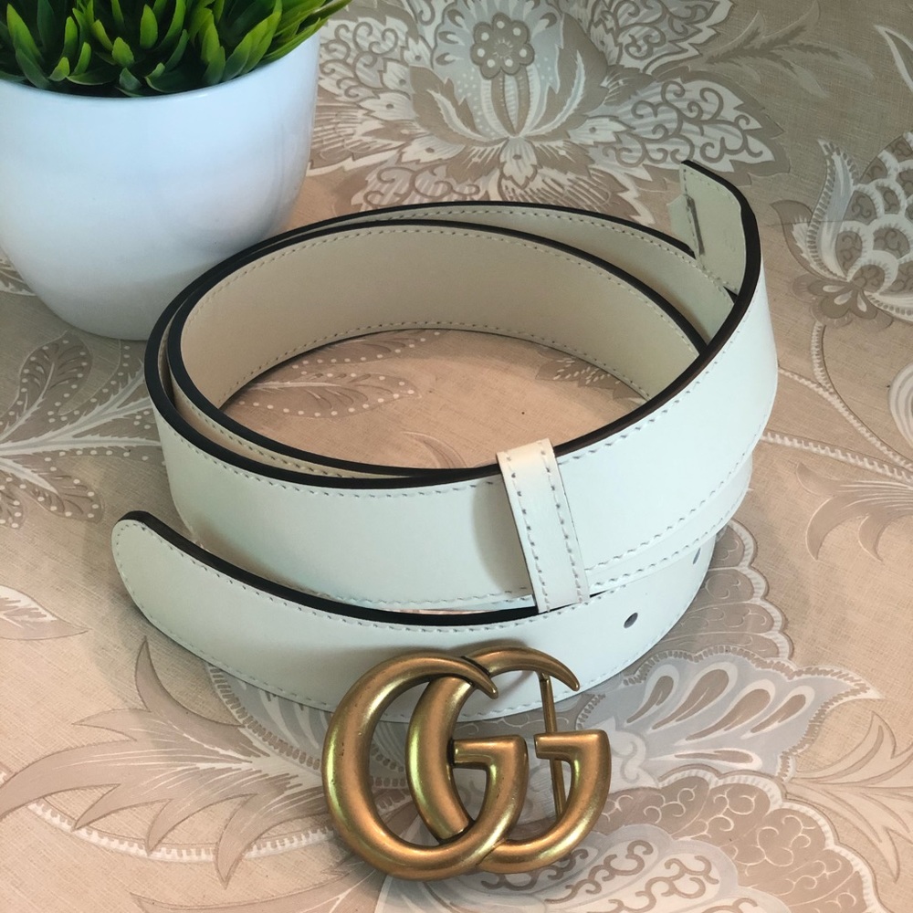 Gucci belt needs to be sewn size 90 white